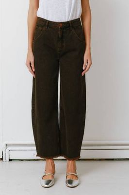 Bo Barrel Leg Jean in Cacao