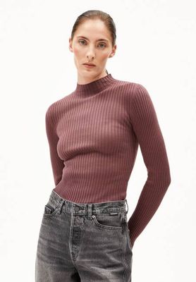 ALAANIA KNIT SWEATER | dark berry