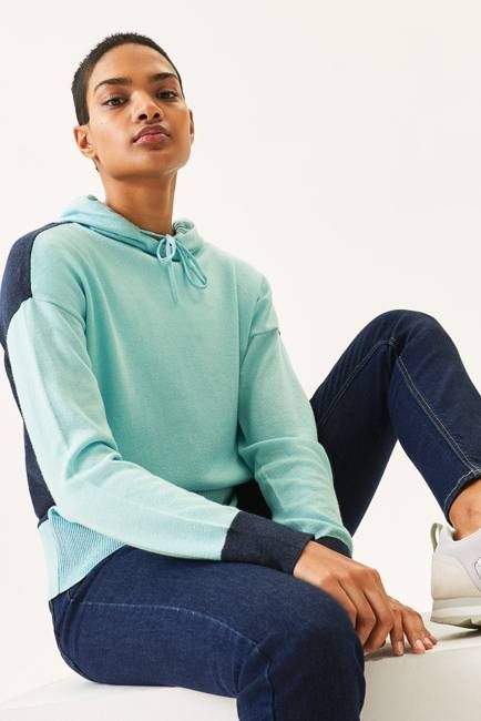 Whinchat Contrast Hoody Knit