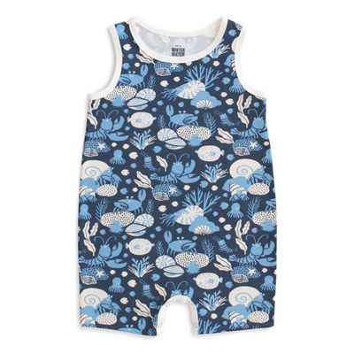 Tank Top Romper - Ocean Life Navy