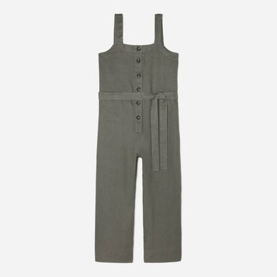 The Linen Jumpsuit | Pewter Green