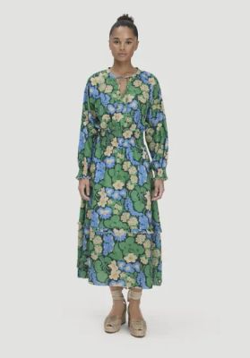 Fabric dress LIV LEE midi made from pure organic cotton