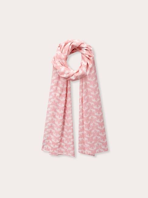 Yuma Cotton Scarf - Elephant Palace Strawberry