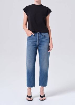 90's Crop Mid Rise Straight Petite in Bounty