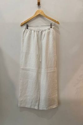 Sample Sale Kira Pant in White Linen