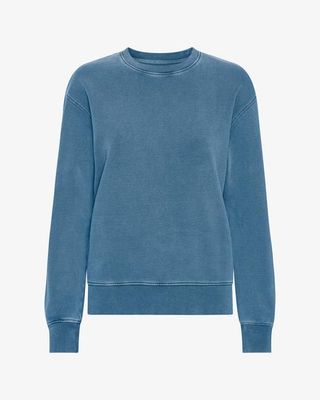 Women Classic Organic Crew - Faded Indigo