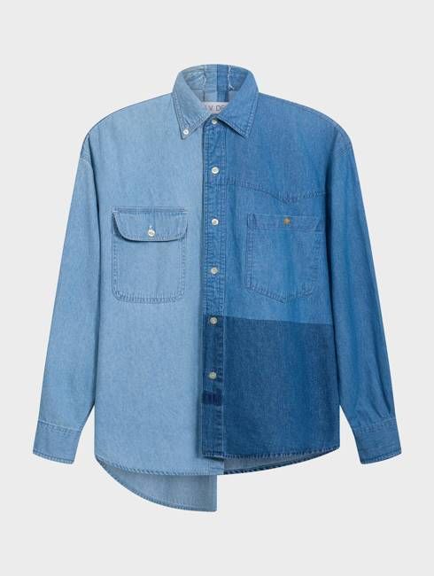 Simone Denim Shirt Multi Blue