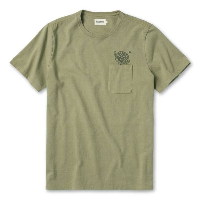 The Heavy Bag Tee in Sage Dahlia