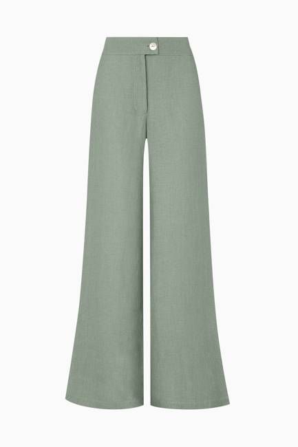 The Cora Cigarette Trousers in olive green