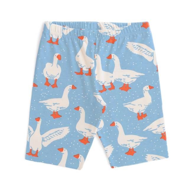 Bike Shorts - Silly Geese Blue