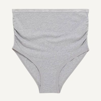 Organic Cotton Maternity Above-Belly Brief in Lunar
