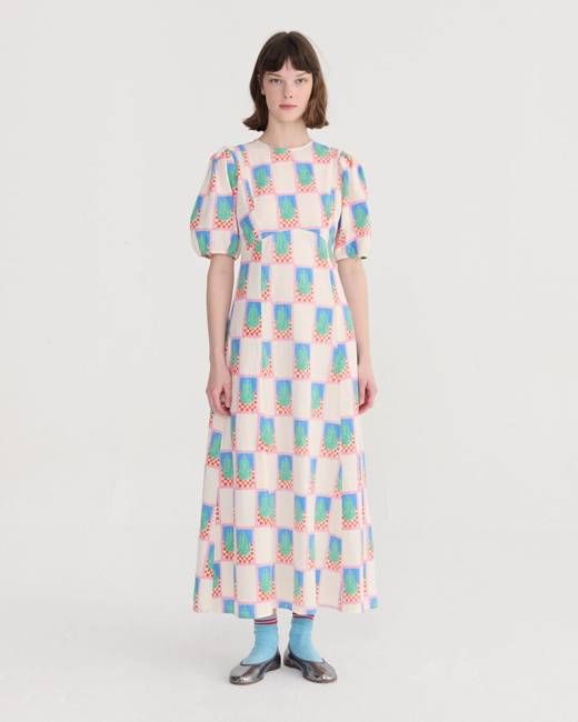 Bobo Choses Pear Puff Sleeve Dress