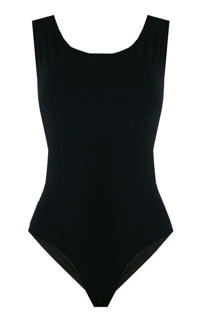 Organic Bamboo Bodysuit in Black