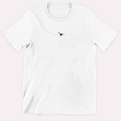 Tiny Embroidered Dinosaur Kids T-Shirt (Unisex)