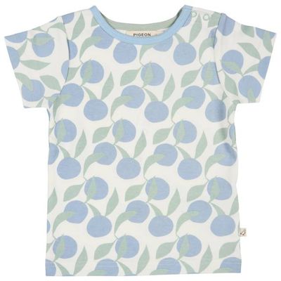 Short Sleeve T-Shirt - Oranges, Blue