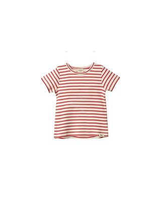 Stripe Tee - Red/Natural