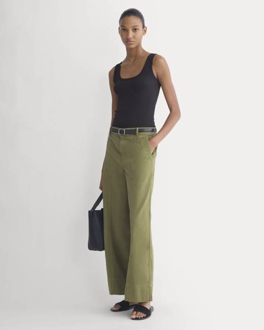 Seamed Wide-Leg Pant | Mayfly