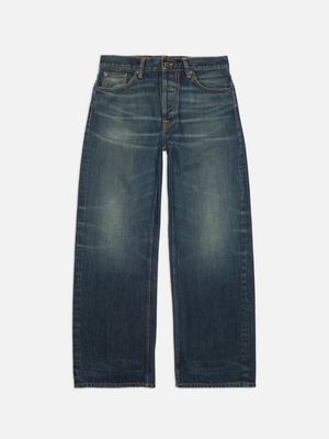 Loud Larry Dirt Wash high waist wide-leg jeans | Nudie Jeans
