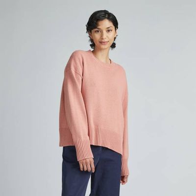 The Boxy Sweater in Everyday Cotton | Rose Violet