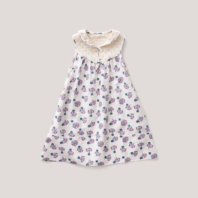 Dottie Dress, Carnation Print, Pansy