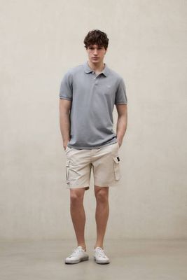 GREY TEDAN POLO SHIRT