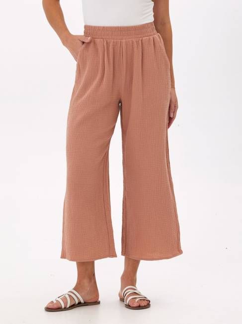 Ivanna Gauze Wide Leg Pant