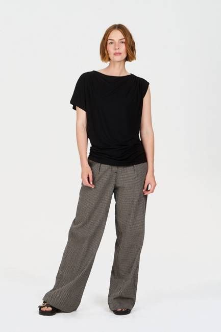 LOLA Organic Cotton Trouser - check