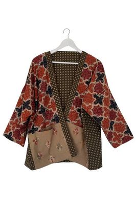 NEU! Wendbares Patchwork-Baumwoll-Overlay Nr. 13