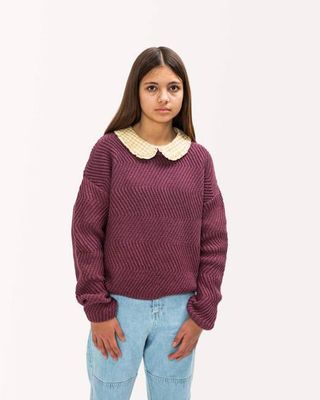 Round Neck Sweater berry