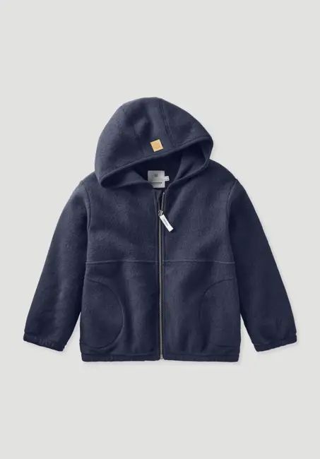 Fleece jacket made of pure organic cotton