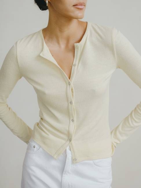 Ryan Cardi, Regen Silk Noil Jersey, Butter