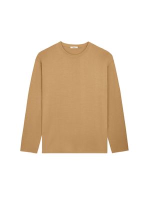 Archive Womens Regenerative Merino Wool Sweater—camel