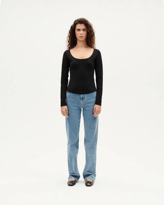 Black hemp top Nadia