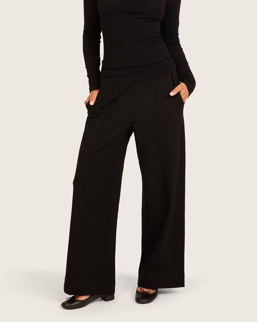 Relaxed Leg Pants - Short - Black