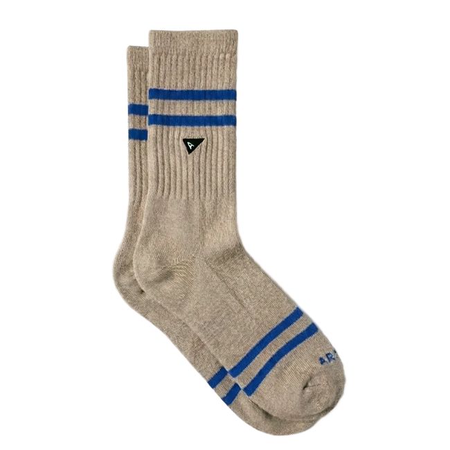 Crew Sock - Sand Stripe