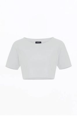 The Organic Crop Top - White
