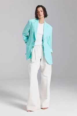 LAPO BLAZER IN TURQUOISE HEMP