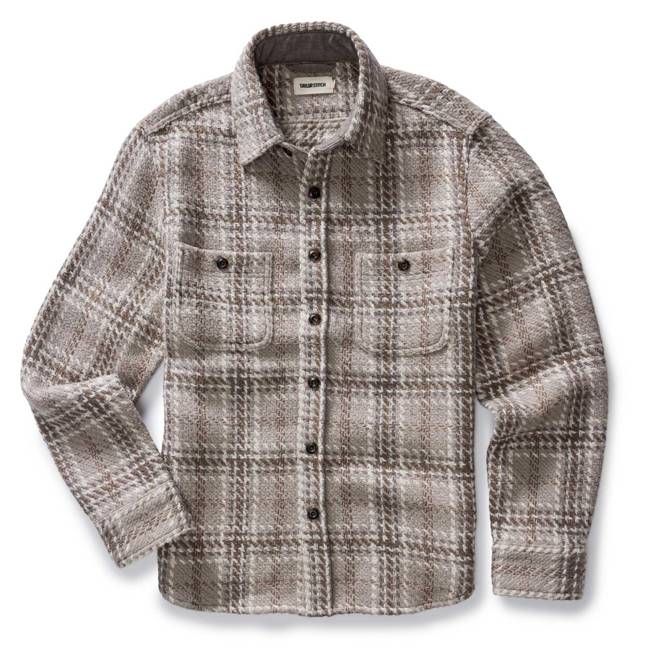 The Cutter Overshirt in Grey Plaid