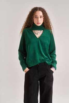 ALICE Velvet Top - Green