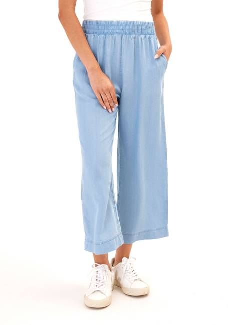Harlowe Chambray Crop Pant 24"