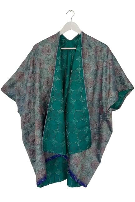 Vintage Silk Trudi Poncho No.89 Jodhpur Edit