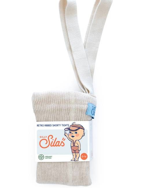 Cream Short Cotton Tights