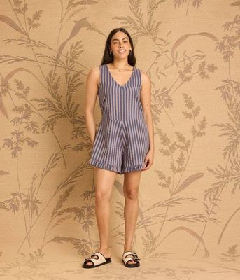 Heaven Romper - Indigo/Tearose