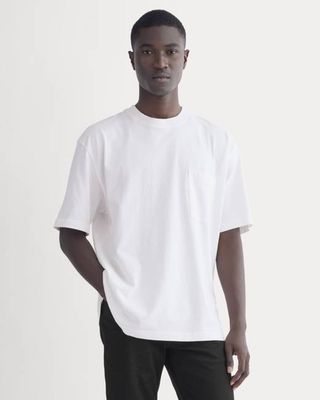 Oversized Midweight Tee | White