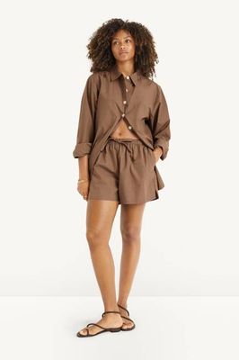 Parker Short - Sand Cotton Poplin