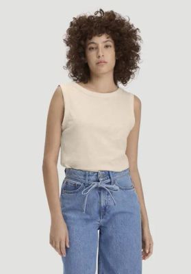 Light slub jersey top, regular size, made from pure organic cotton