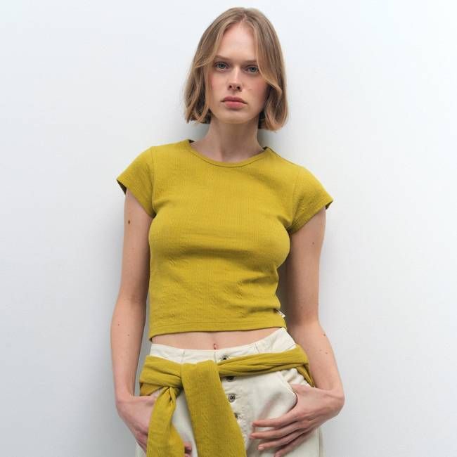 Organic Pointelle Baby Tee