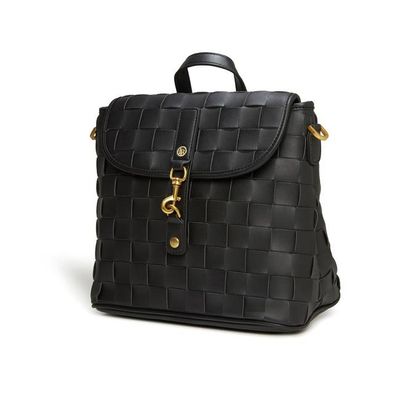 Rosie Black Mini Vegan Backpack