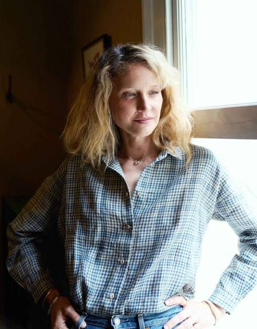 agnes shirt | coastal blue check