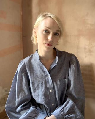 Ingrid Bluse | Oxford-Blau